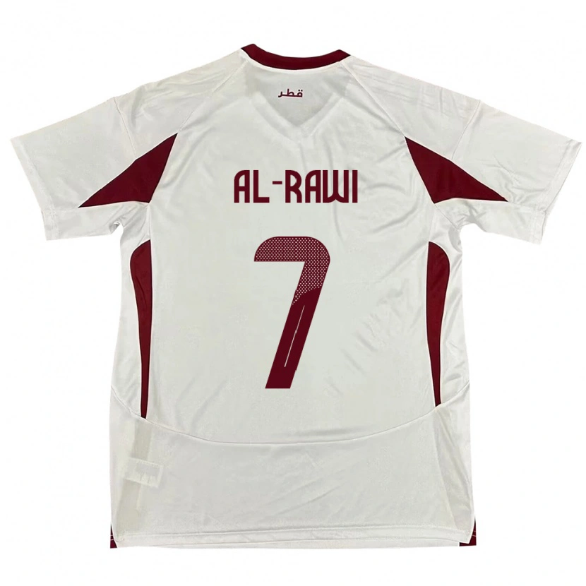 Danxen Niño Camiseta Catar Ahmed Al-Rawi #7 Blanco 2ª Equipación 24-26 La Camisa México
