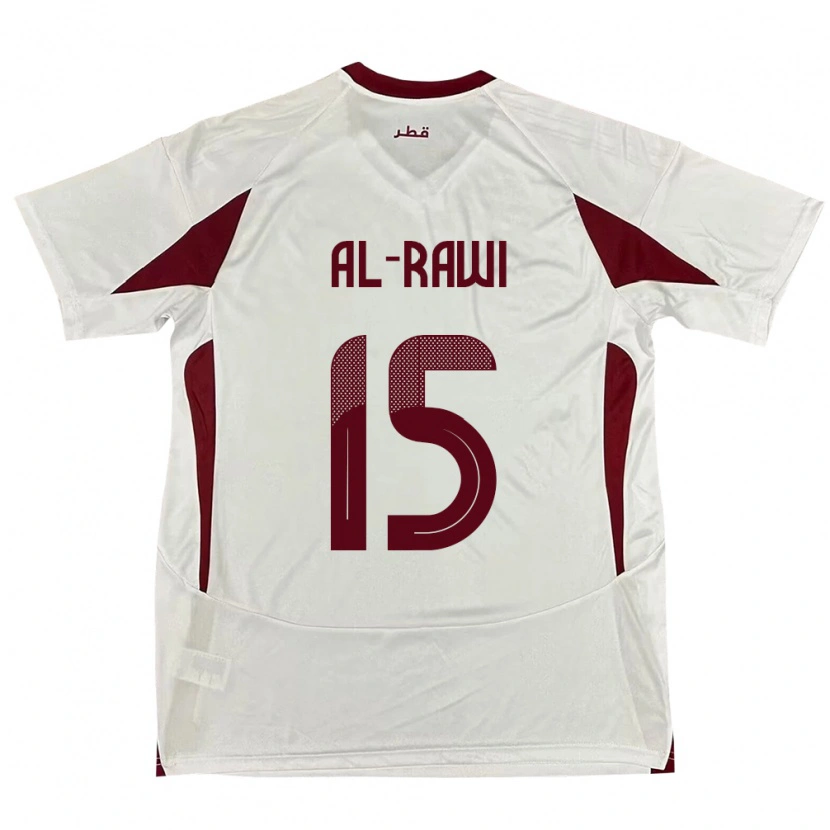 Danxen Niño Camiseta Catar Bassam Al-Rawi #15 Blanco 2ª Equipación 24-26 La Camisa México