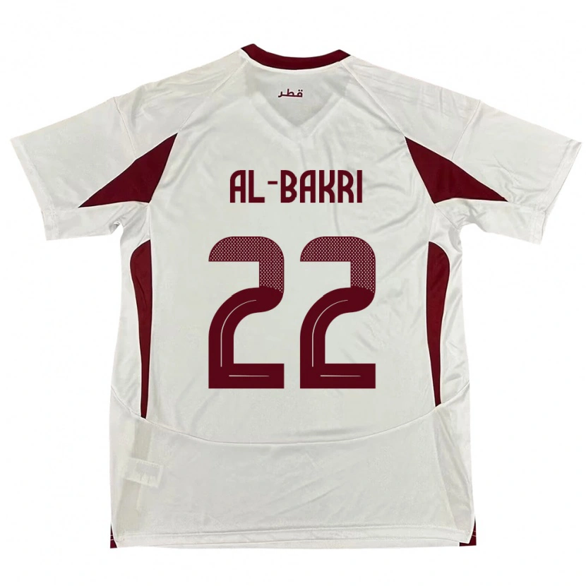Danxen Niño Camiseta Catar Mohamed Al-Bakri #22 Blanco 2ª Equipación 24-26 La Camisa México