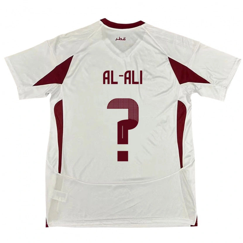 Danxen Niño Camiseta Catar Abdulla Al-Ali #0 Blanco 2ª Equipación 24-26 La Camisa México