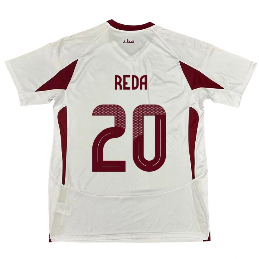 Danxen Niño Camiseta Catar Salem Reda #20 Blanco 2ª Equipación 24-26 La Camisa México