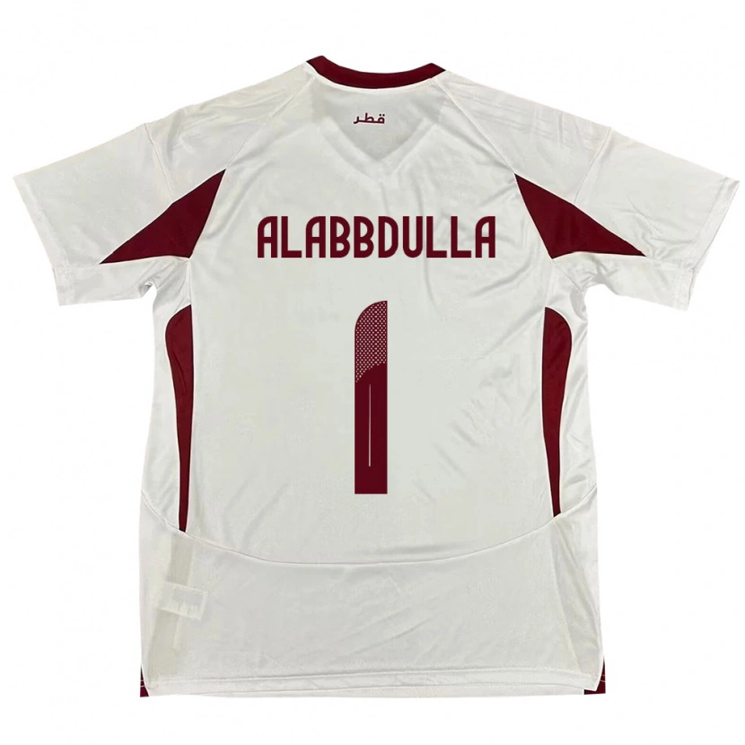 Danxen Niño Camiseta Catar Latifa Alabbdulla #1 Blanco 2ª Equipación 24-26 La Camisa México