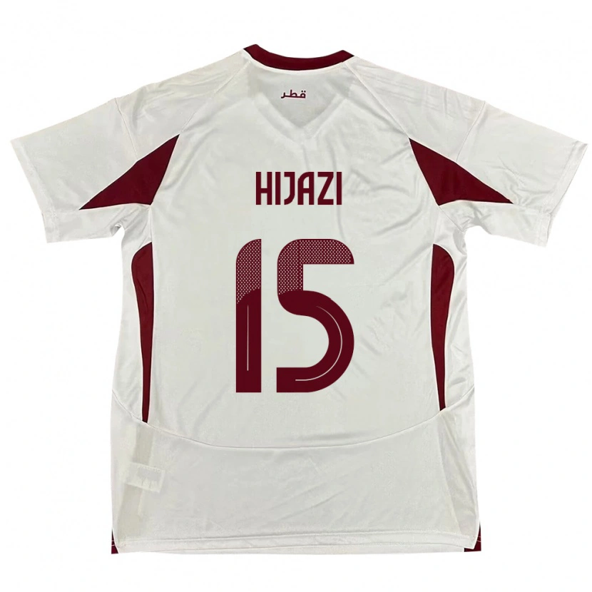Danxen Niño Camiseta Catar Asalet Hijazi #15 Blanco 2ª Equipación 24-26 La Camisa México