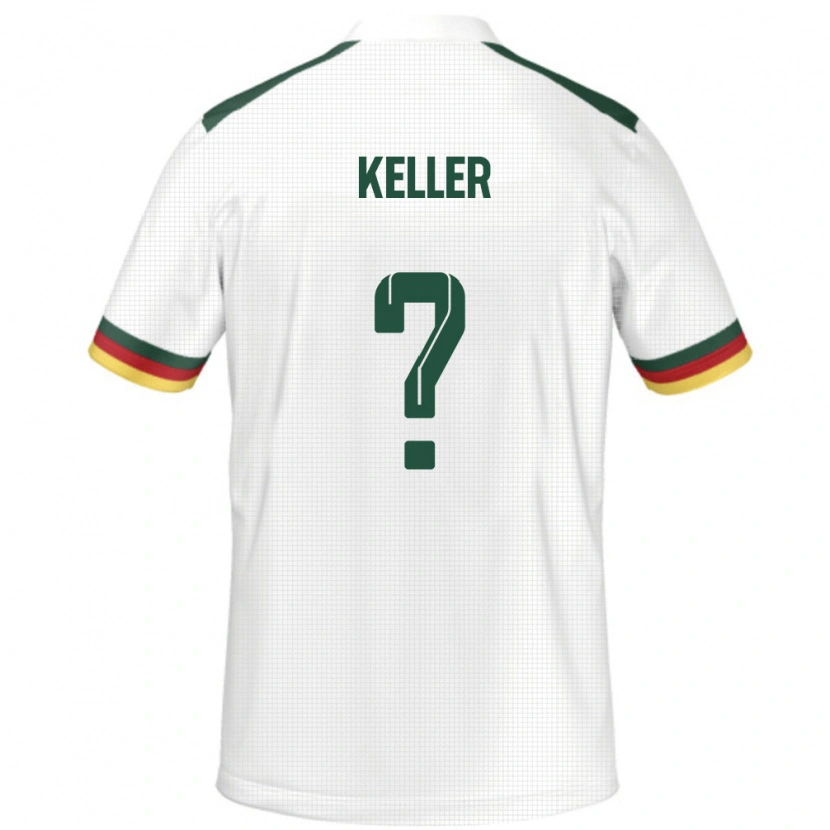 Danxen Niño Camiseta Camerún Stephane Keller #0 Blanco 2ª Equipación 24-26 La Camisa México