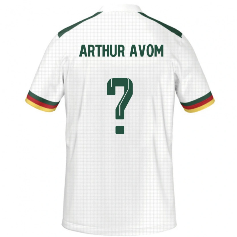 Danxen Niño Camiseta Camerún Arthur Avom #0 Blanco 2ª Equipación 24-26 La Camisa México