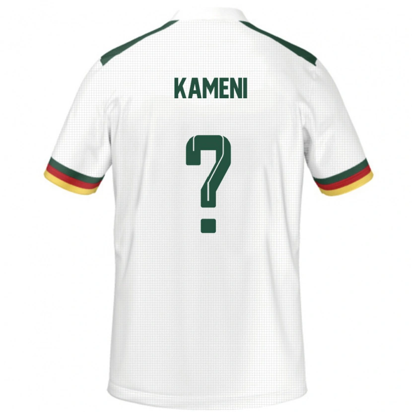 Danxen Niño Camiseta Camerún Junior Kameni #0 Blanco 2ª Equipación 24-26 La Camisa México