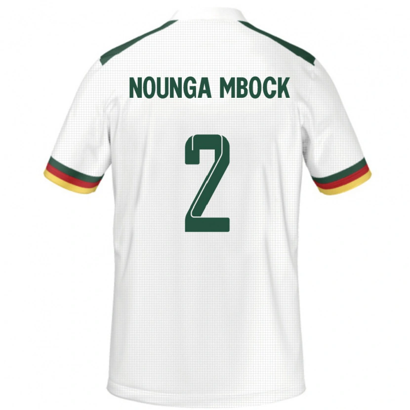 Danxen Niño Camiseta Camerún Eiffrel Hernandez Nounga Mbock #2 Blanco 2ª Equipación 24-26 La Camisa México