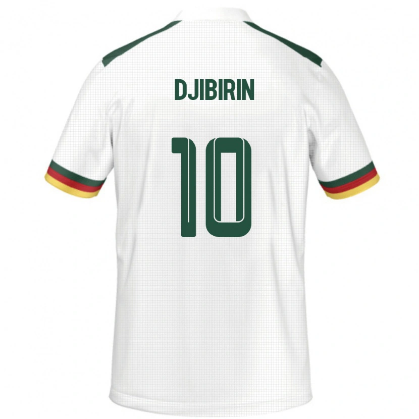 Danxen Niño Camiseta Camerún Harouna Djibirin #10 Blanco 2ª Equipación 24-26 La Camisa México