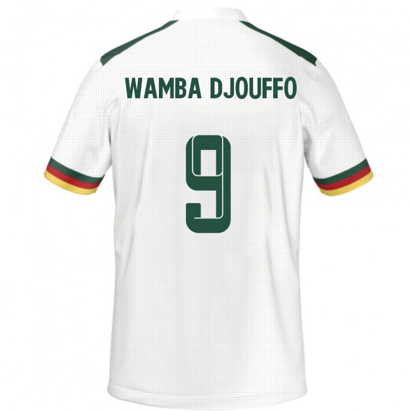 Danxen Niño Camiseta Camerún Leonel Wamba Djouffo #9 Blanco 2ª Equipación 24-26 La Camisa México