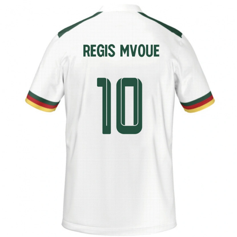 Danxen Niño Camiseta Camerún Steve Regis Mvoue #10 Blanco 2ª Equipación 24-26 La Camisa México