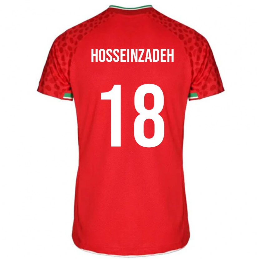 Danxen Niño Camiseta Irán Amirhossein Hosseinzadeh #18 Rojo 2ª Equipación 24-26 La Camisa México