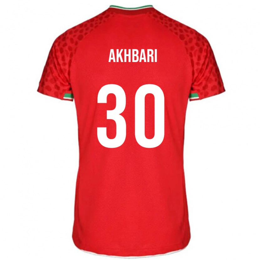 Danxen Niño Camiseta Irán Mohammadreza Akhbari #30 Rojo 2ª Equipación 24-26 La Camisa México