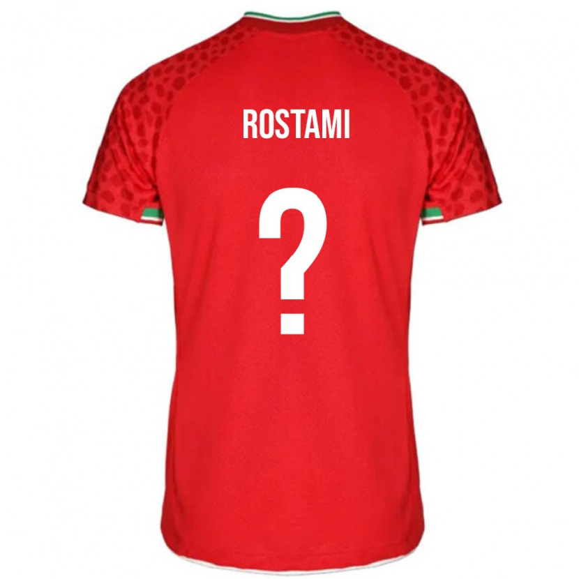 Danxen Niño Camiseta Irán Artin Rostami #0 Rojo 2ª Equipación 24-26 La Camisa México