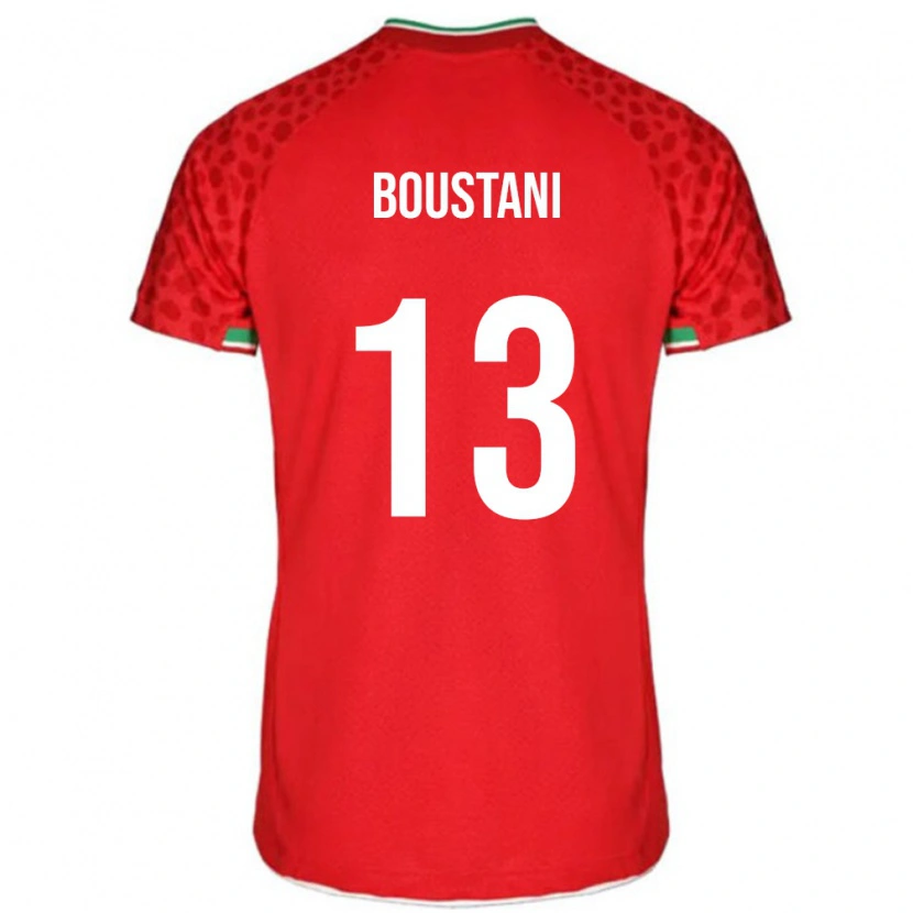 Danxen Niño Camiseta Irán Amirmohammad Boustani #13 Rojo 2ª Equipación 24-26 La Camisa México