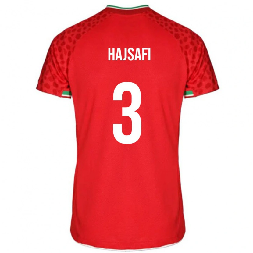Danxen Niño Camiseta Irán Ehsan Hajsafi #3 Rojo 2ª Equipación 24-26 La Camisa México
