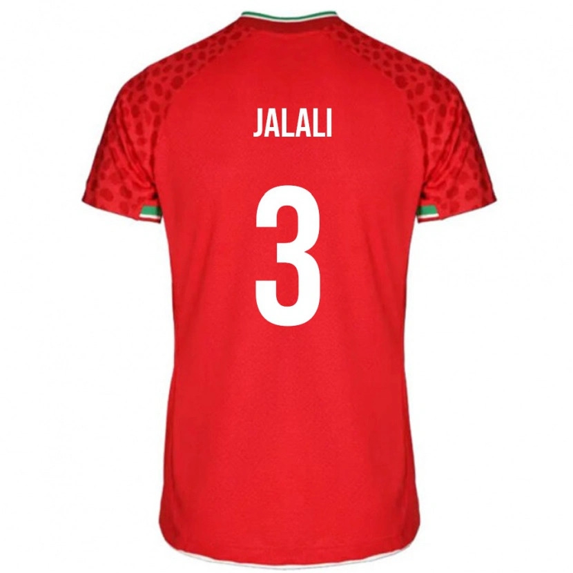 Danxen Niño Camiseta Irán Ahmadreza Jalali #3 Rojo 2ª Equipación 24-26 La Camisa México