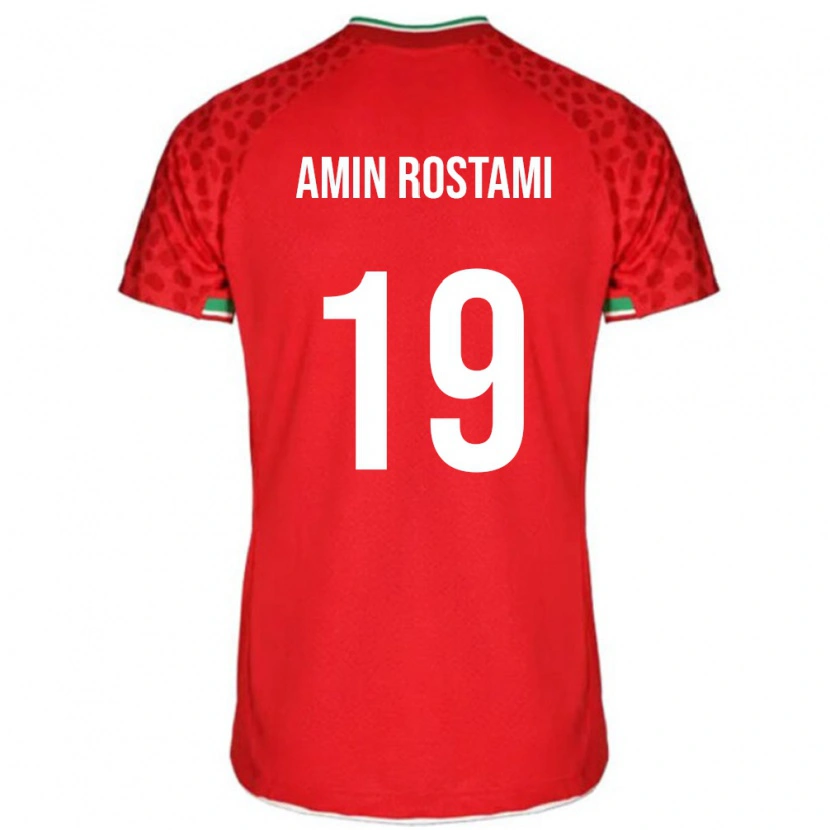 Danxen Niño Camiseta Irán Mohammad Amin Rostami #19 Rojo 2ª Equipación 24-26 La Camisa México