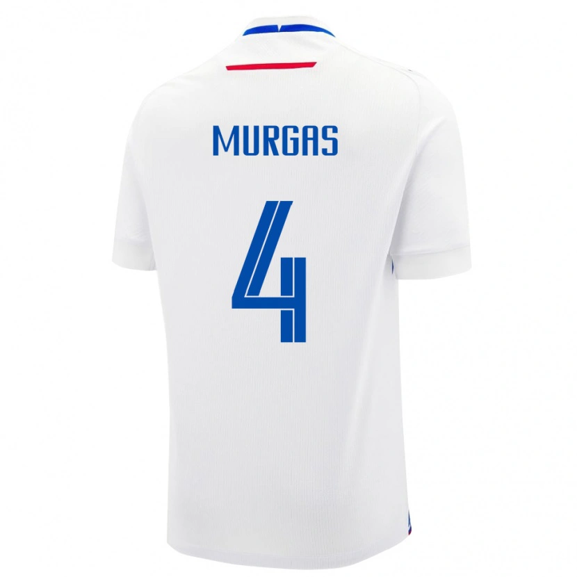Danxen Niño Camiseta Eslovaquia Jan Murgas #4 Blanco 2ª Equipación 24-26 La Camisa México