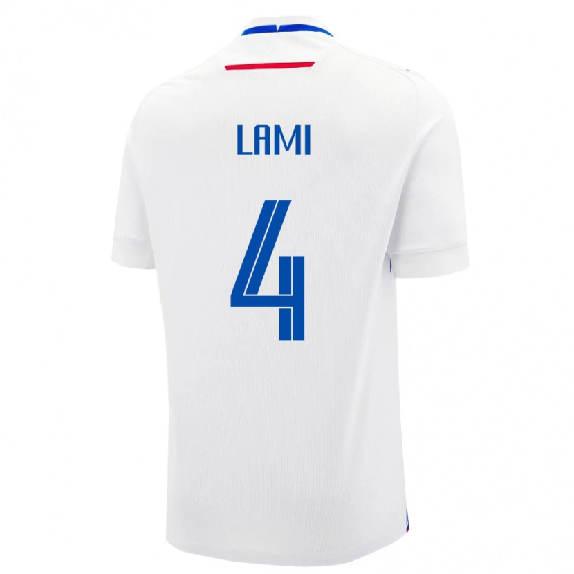 Danxen Niño Camiseta Eslovaquia Adam Lami #4 Blanco 2ª Equipación 24-26 La Camisa México