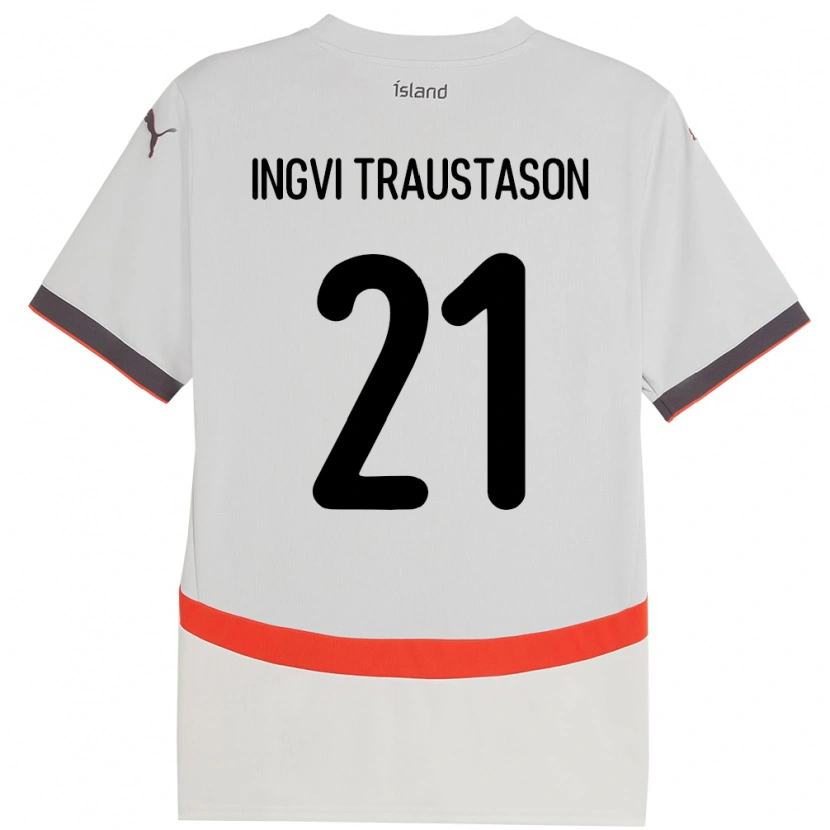 Danxen Niño Camiseta Islandia Arnór Ingvi Traustason #21 Blanco 2ª Equipación 24-26 La Camisa México