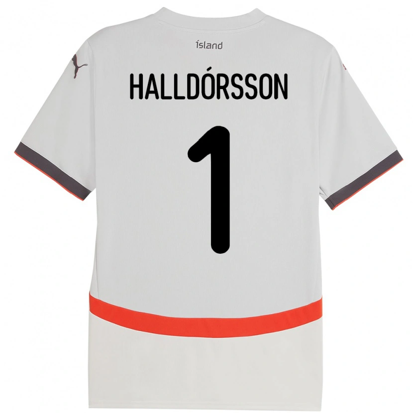 Danxen Niño Camiseta Islandia Elmar Ágúst Halldórsson #1 Blanco 2ª Equipación 24-26 La Camisa México