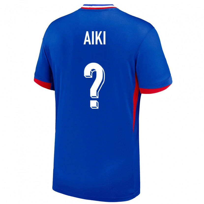 Danxen Hombre Camiseta Francia Ayman Aiki #0 Azul 1ª Equipación 24-26 La Camisa México