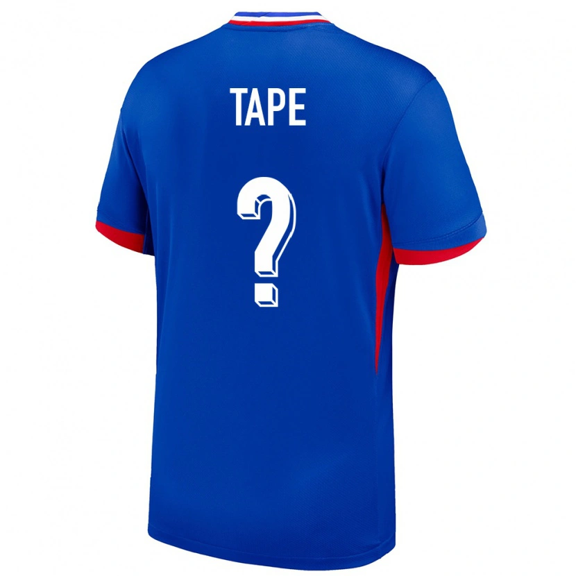 Danxen Hombre Camiseta Francia Axel Tape #0 Azul 1ª Equipación 24-26 La Camisa México