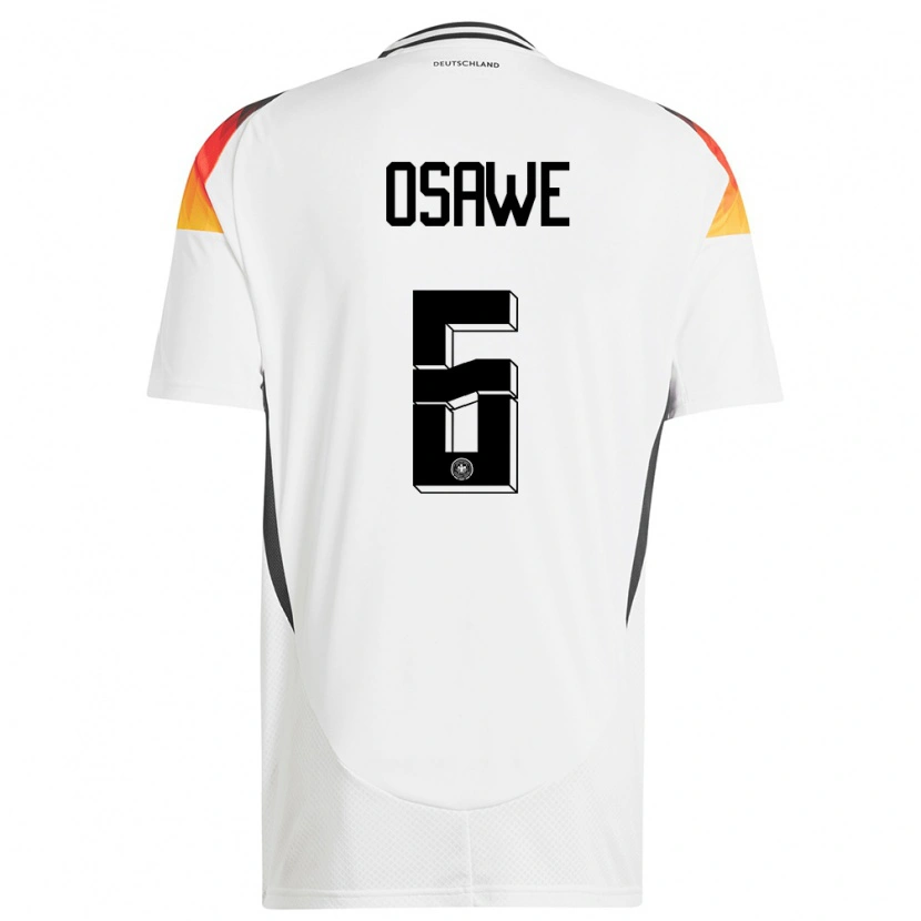 Danxen Hombre Camiseta Alemania Winners Osawe #6 Blanco 1ª Equipación 24-26 La Camisa México