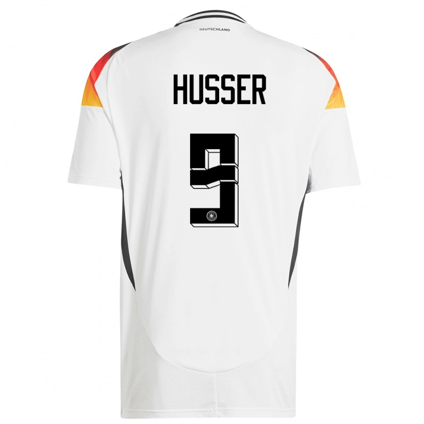 Danxen Hombre Camiseta Alemania Denis Husser #9 Blanco 1ª Equipación 24-26 La Camisa México
