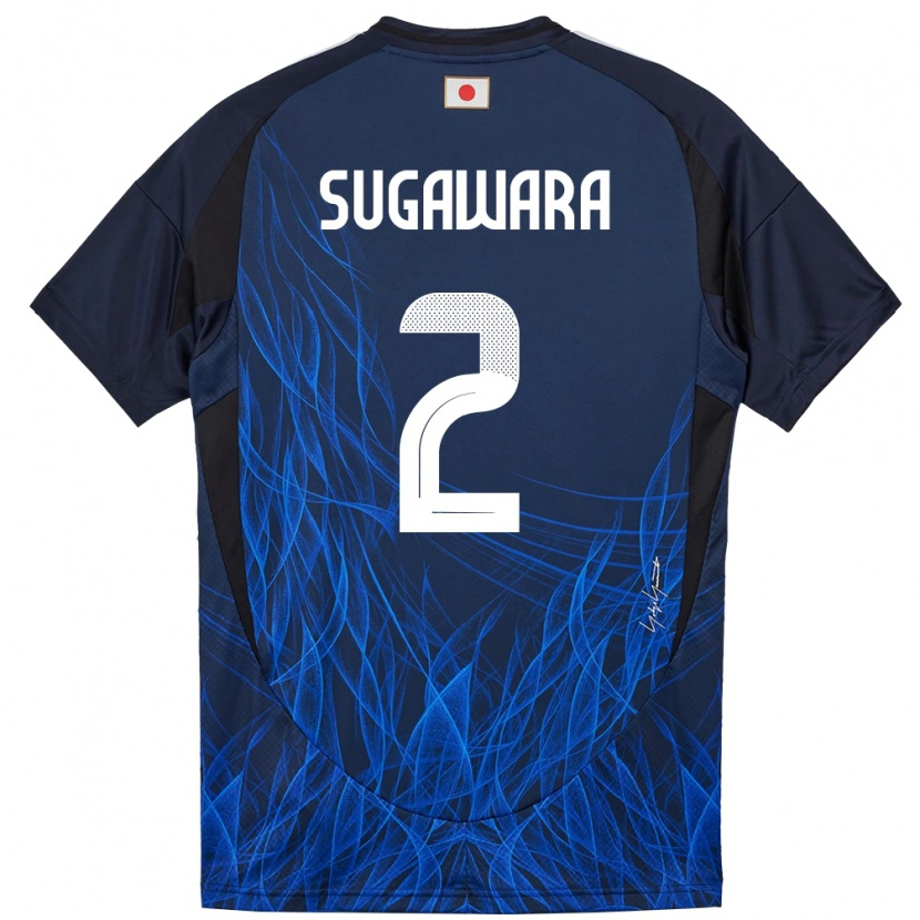 Danxen Hombre Camiseta Japón Yukinari Sugawara #2 Azul Oscuro 1ª Equipación 24-26 La Camisa México