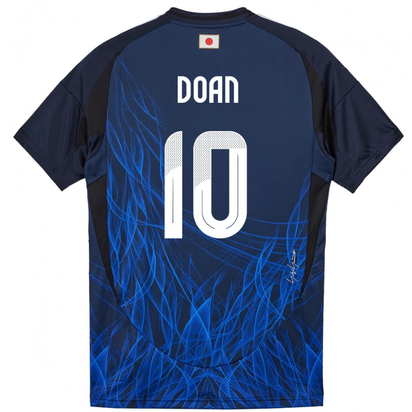 Danxen Hombre Camiseta Japón Ritsu Doan #10 Azul Oscuro 1ª Equipación 24-26 La Camisa México