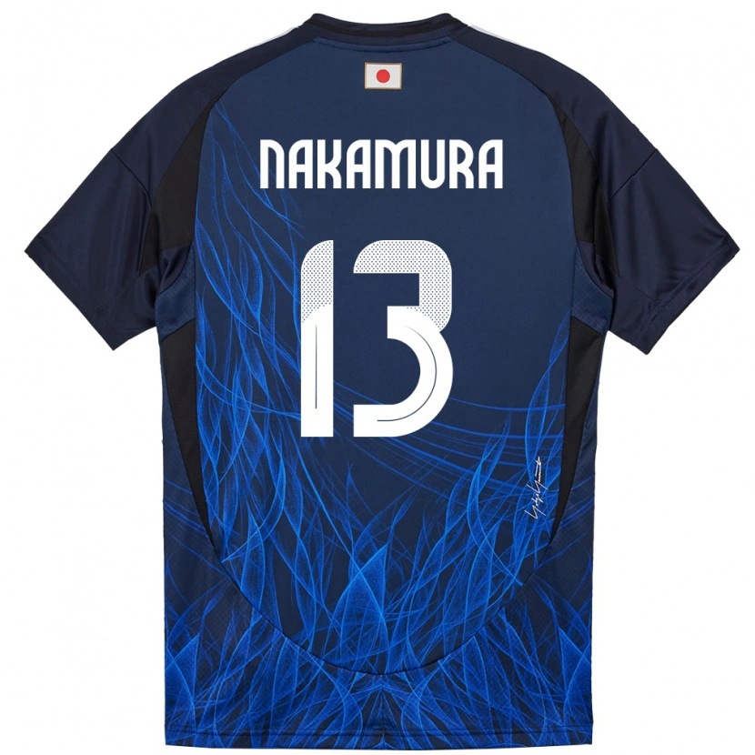 Danxen Hombre Camiseta Japón Keito Nakamura #13 Azul Oscuro 1ª Equipación 24-26 La Camisa México