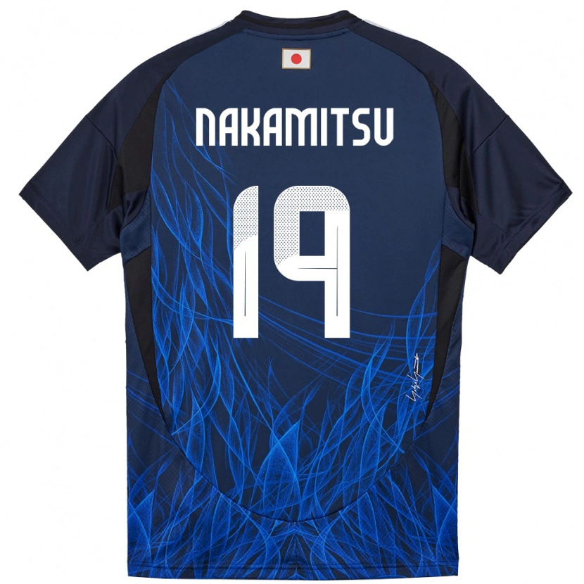 Danxen Hombre Camiseta Japón Kanata Nakamitsu #19 Azul Oscuro 1ª Equipación 24-26 La Camisa México