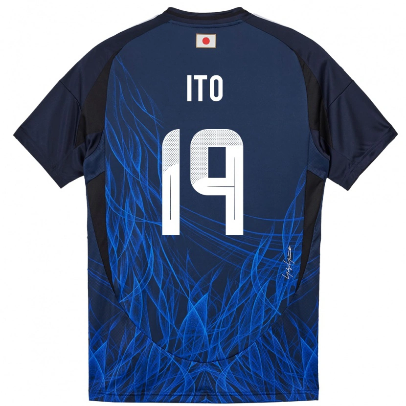 Danxen Hombre Camiseta Japón Yu Ito #19 Azul Oscuro 1ª Equipación 24-26 La Camisa México