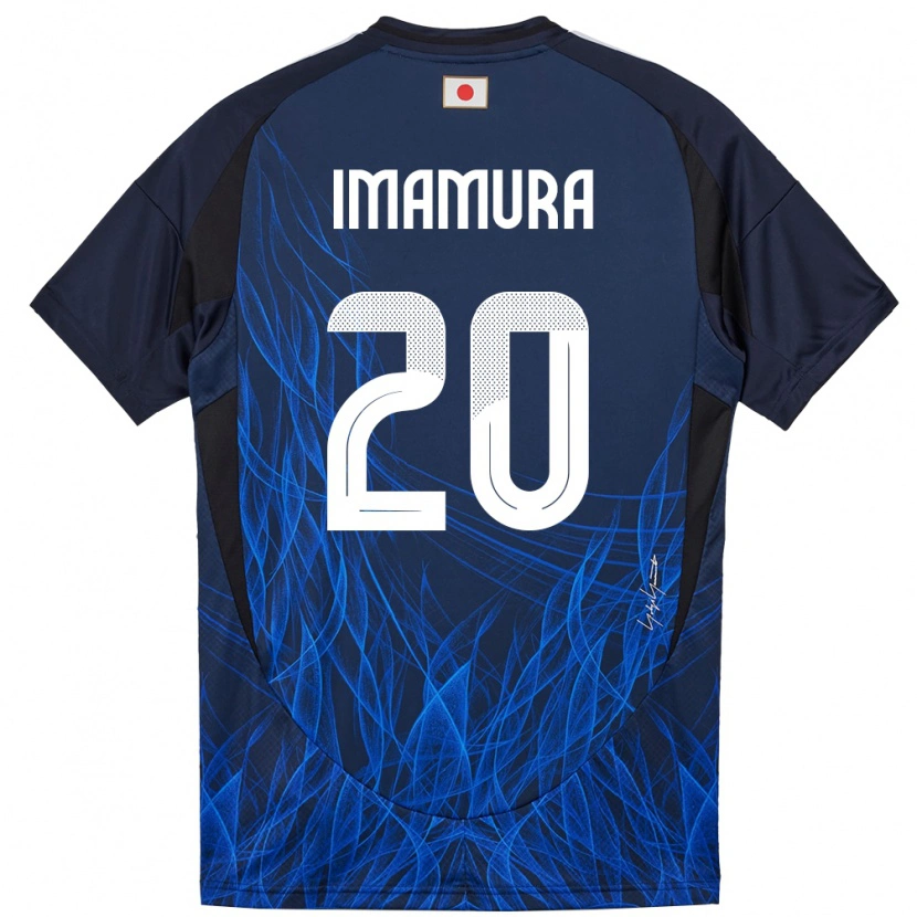 Danxen Hombre Camiseta Japón Ryoya Imamura #20 Azul Oscuro 1ª Equipación 24-26 La Camisa México
