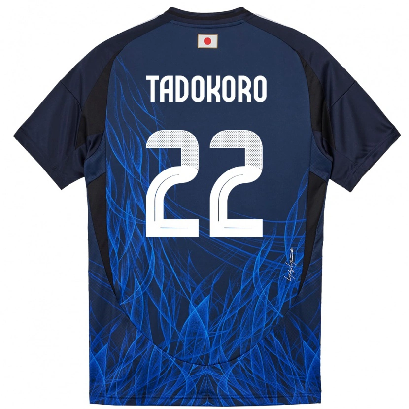 Danxen Hombre Camiseta Japón Rio Tadokoro #22 Azul Oscuro 1ª Equipación 24-26 La Camisa México