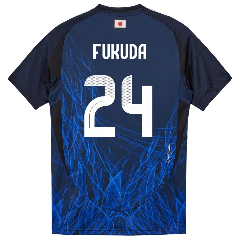 Danxen Hombre Camiseta Japón Shio Fukuda #24 Azul Oscuro 1ª Equipación 24-26 La Camisa México