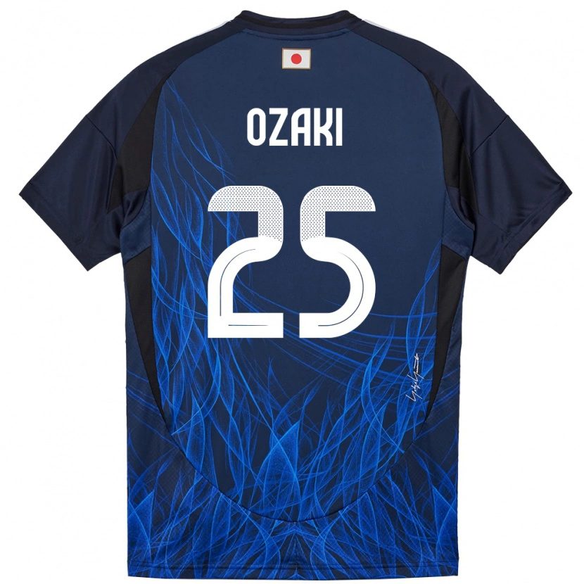 Danxen Hombre Camiseta Japón Kairu Ozaki #25 Azul Oscuro 1ª Equipación 24-26 La Camisa México