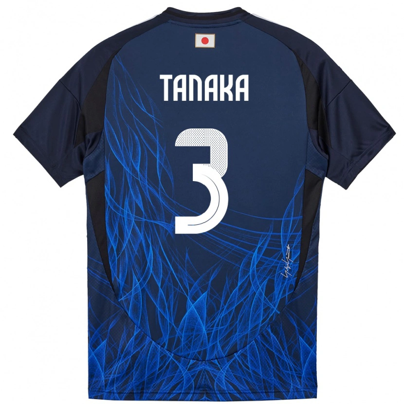 Danxen Hombre Camiseta Japón Hayato Tanaka #3 Azul Oscuro 1ª Equipación 24-26 La Camisa México