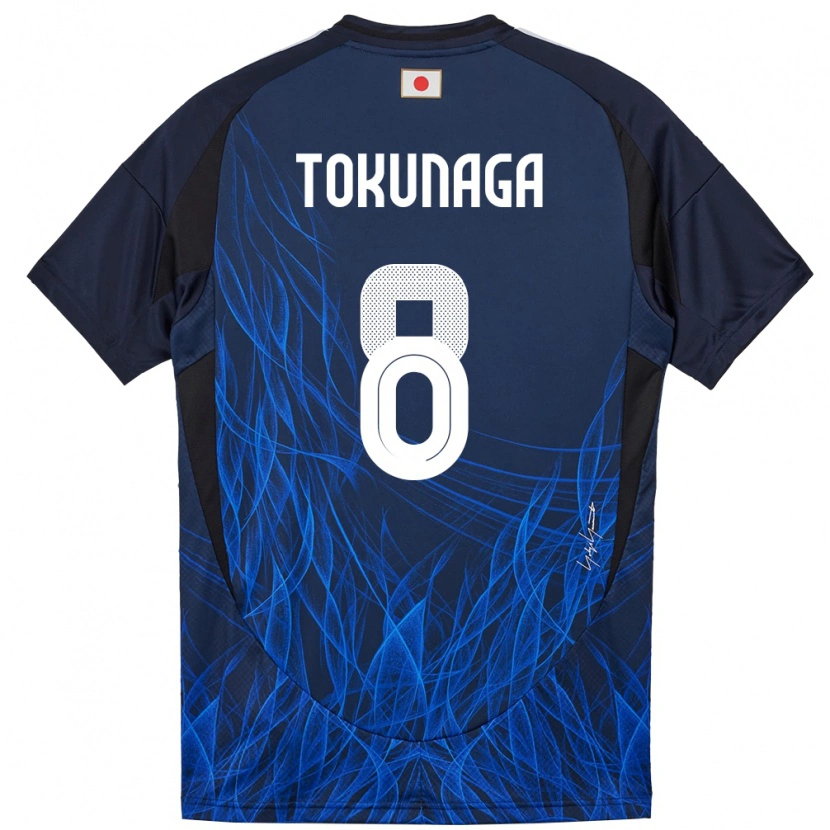 Danxen Hombre Camiseta Japón Ryo Tokunaga #8 Azul Oscuro 1ª Equipación 24-26 La Camisa México