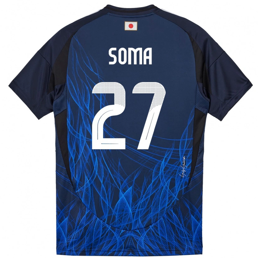 Danxen Hombre Camiseta Japón Yuki Soma #27 Azul Oscuro 1ª Equipación 24-26 La Camisa México