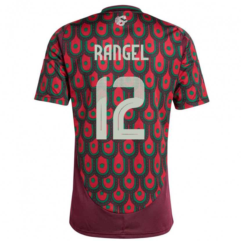 Danxen Hombre Camiseta México Raúl Rangel #12 Granate 1ª Equipación 24-26 La Camisa México