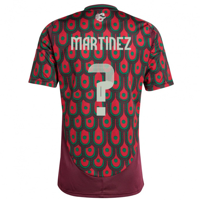 Danxen Hombre Camiseta México Saeed Martinez #0 Granate 1ª Equipación 24-26 La Camisa México
