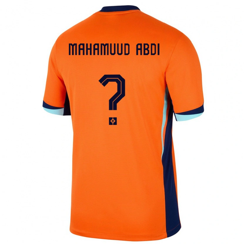 Danxen Hombre Camiseta Países Bajos Nuuradiin Mahamuud Abdi #0 Naranja 1ª Equipación 24-26 La Camisa México