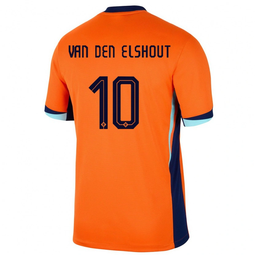Danxen Hombre Camiseta Países Bajos Tobias Van Den Elshout #10 Naranja 1ª Equipación 24-26 La Camisa México