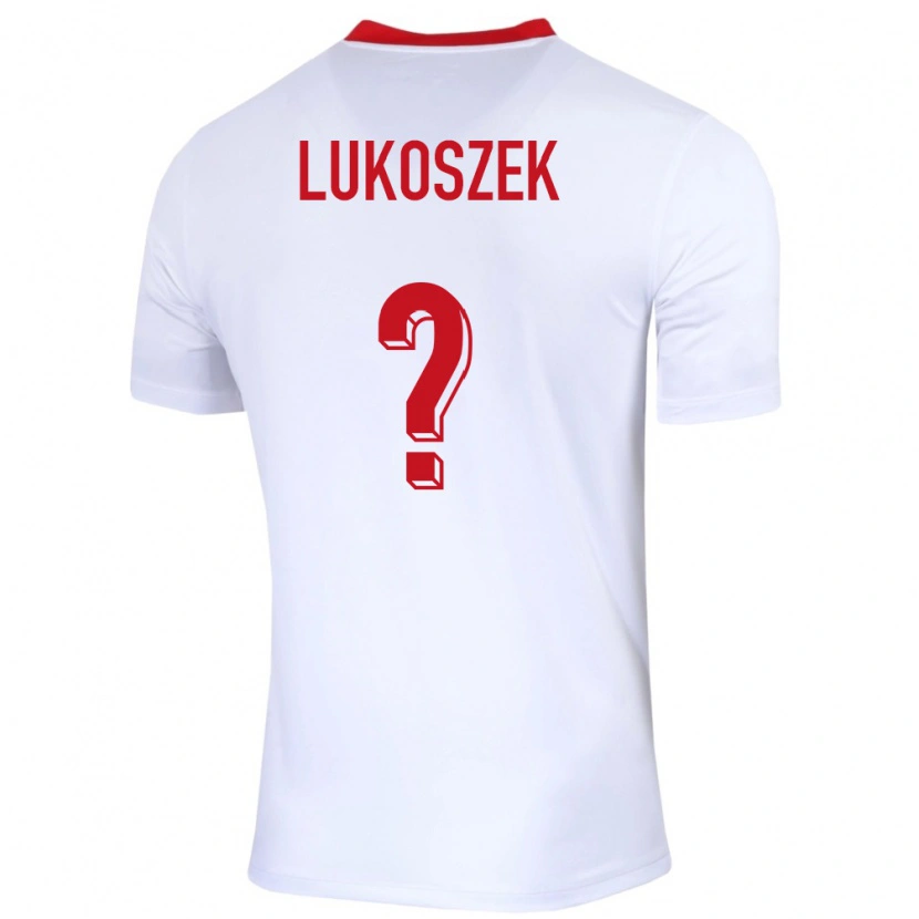 Danxen Hombre Camiseta Polonia Kamil Lukoszek #0 Blanco 1ª Equipación 24-26 La Camisa México
