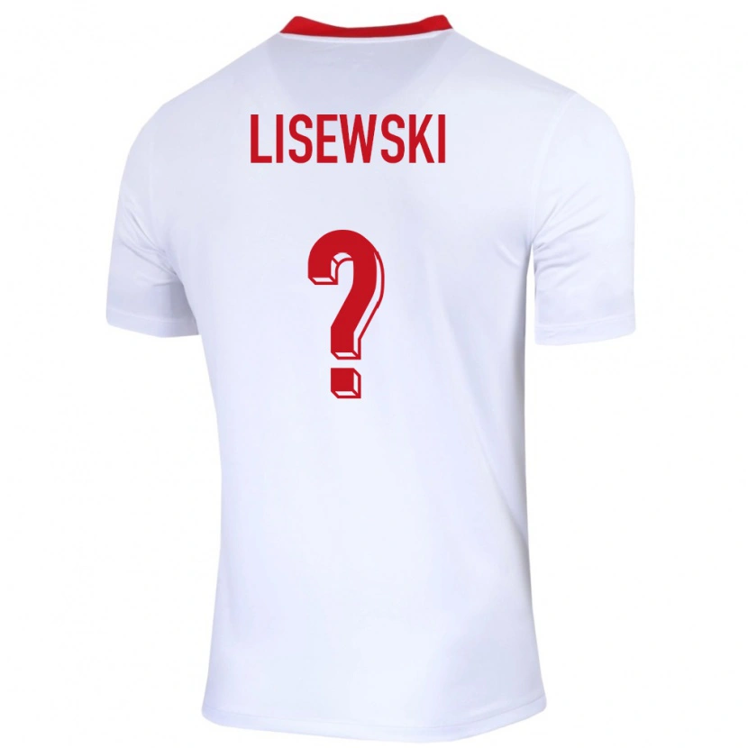 Danxen Hombre Camiseta Polonia Robin Lisewski #0 Blanco 1ª Equipación 24-26 La Camisa México