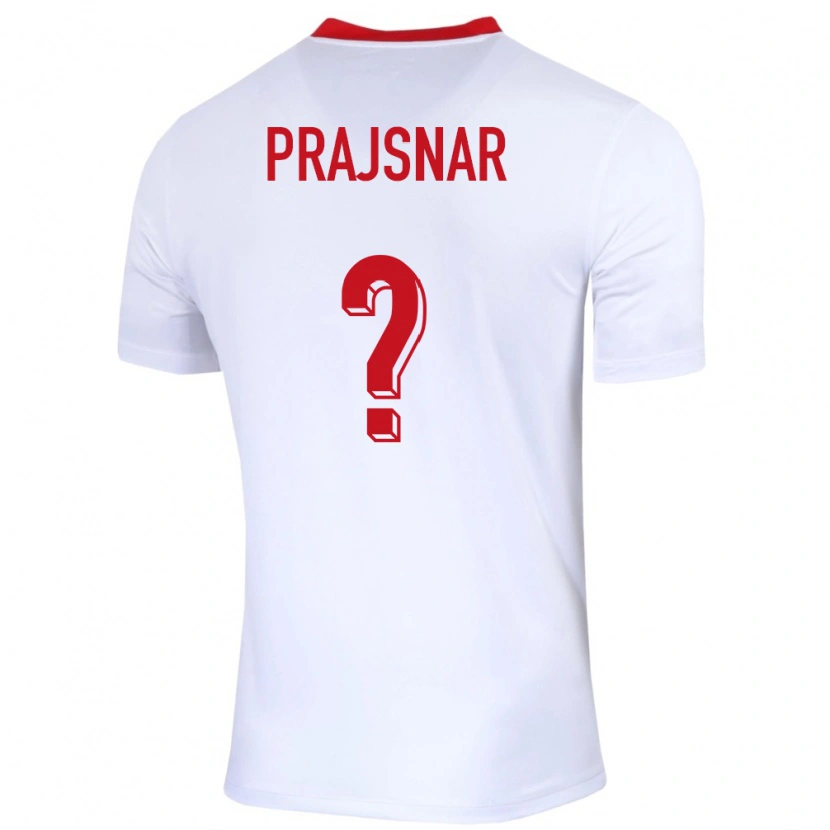 Danxen Hombre Camiseta Polonia Patryk Prajsnar #0 Blanco 1ª Equipación 24-26 La Camisa México