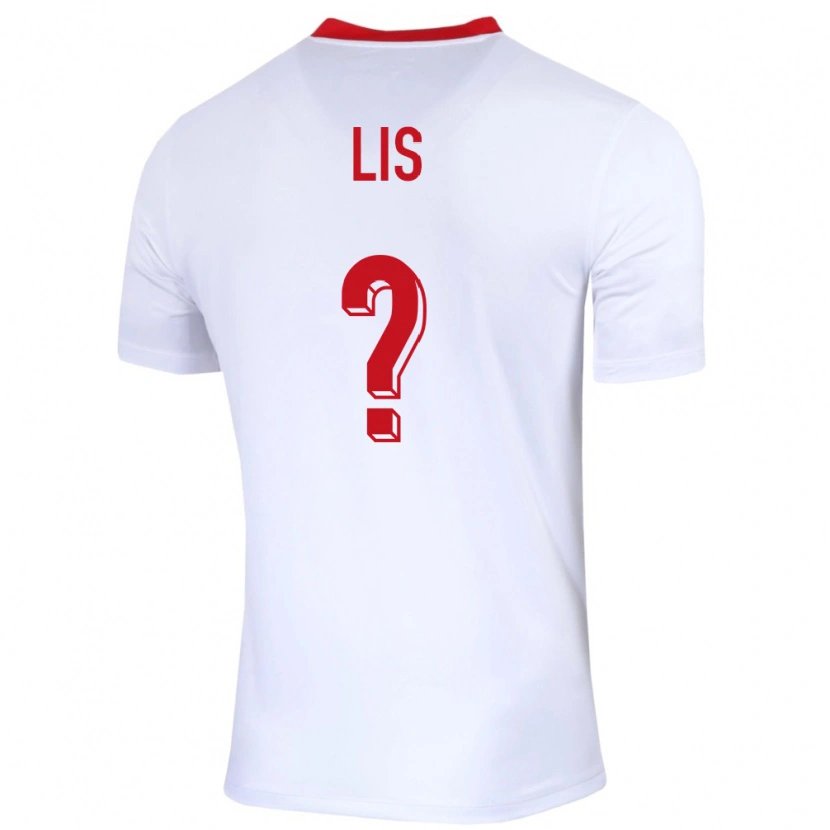 Danxen Hombre Camiseta Polonia Adrian Lis #0 Blanco 1ª Equipación 24-26 La Camisa México