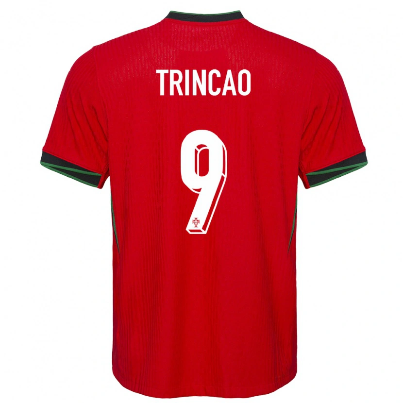 Danxen Hombre Camiseta Portugal Trincão #9 Rojo 1ª Equipación 24-26 La Camisa México